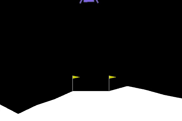 Lunar Lander trained with DDQN